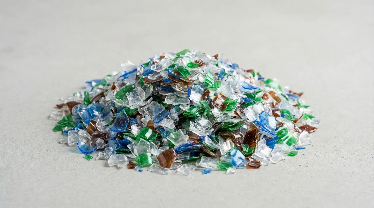 Hot washed PET bottle flakes after sink float separation